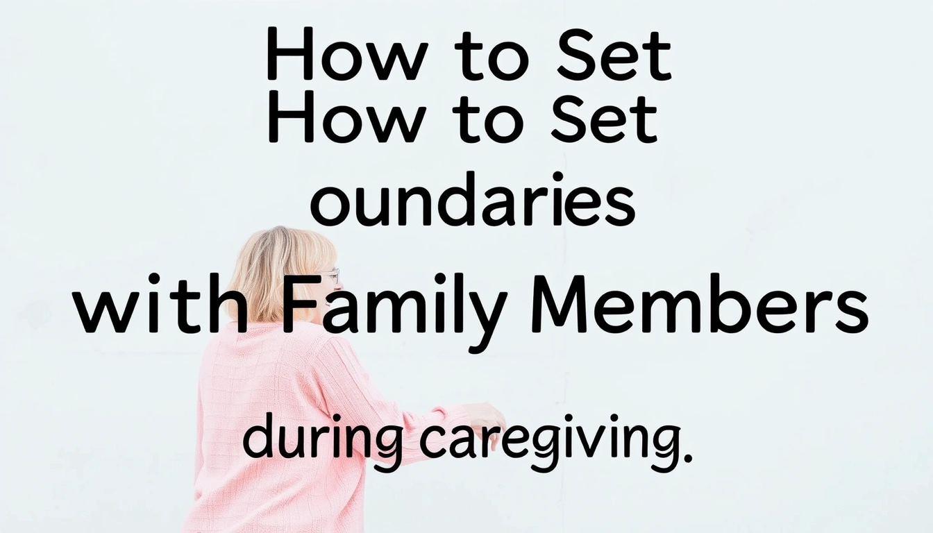 How to set boundaries with family members during caregiving
